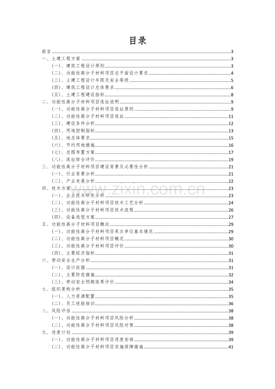 功能性高分子材料项目可行性分析报告.docx_第2页
