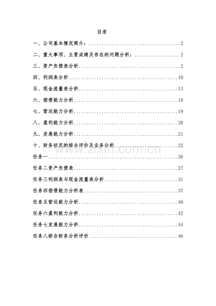 XXXX集团股份有限公司财务分析报告.docx_第2页