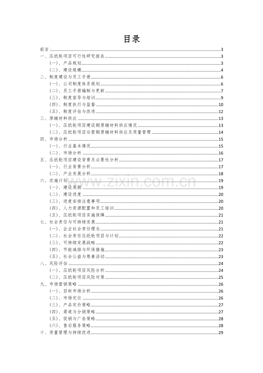 压纸轮项目可行性研究报告.docx_第2页