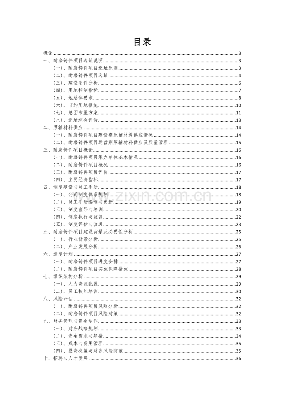 耐磨铸件项目可行性分析报告.docx_第2页