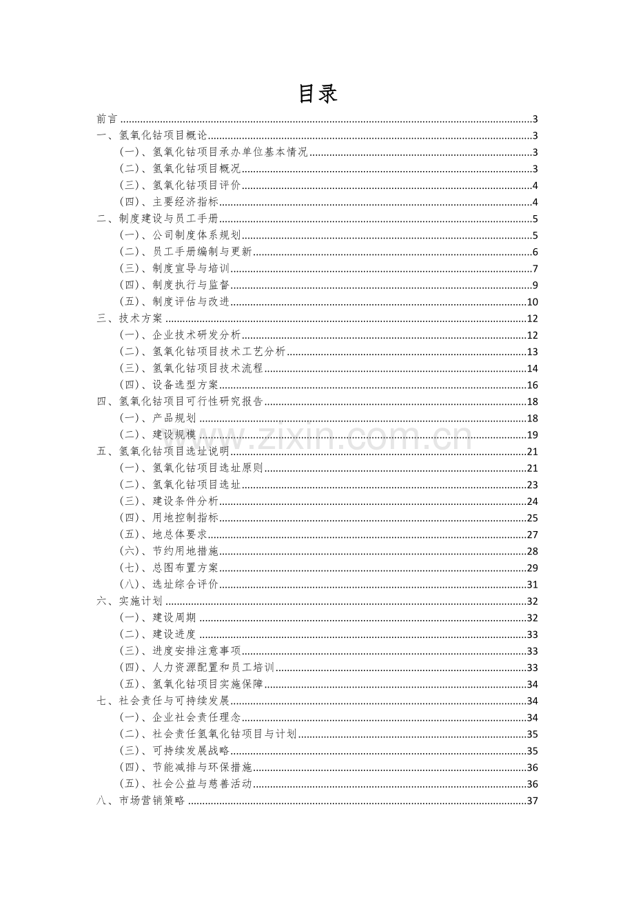 氢氧化钴项目创业计划书.docx_第2页