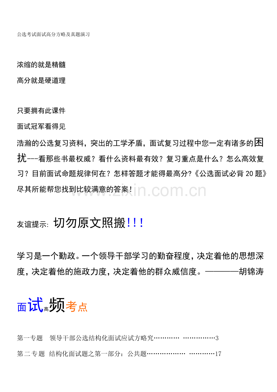 2024年公选考试面试全攻略.doc_第1页