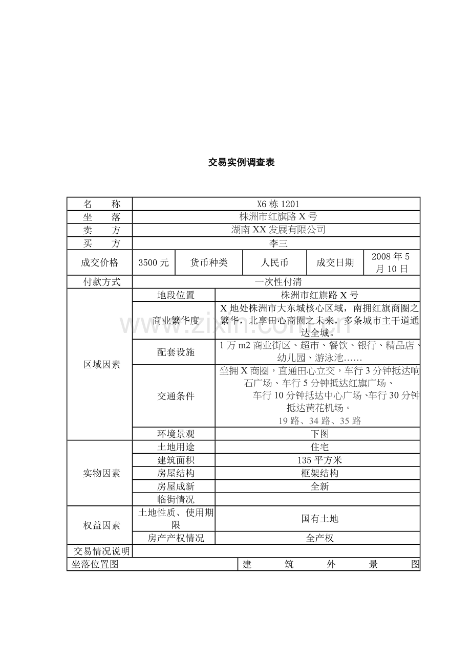 交易实例调查表与现场查勘计划分工表.docx_第1页