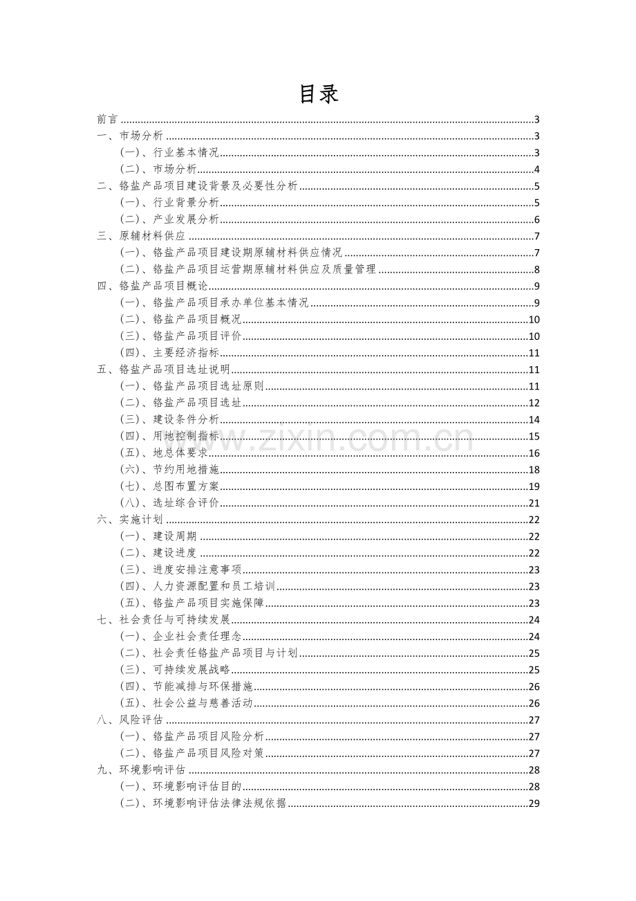 铬盐产品项目创业计划书.docx_第2页