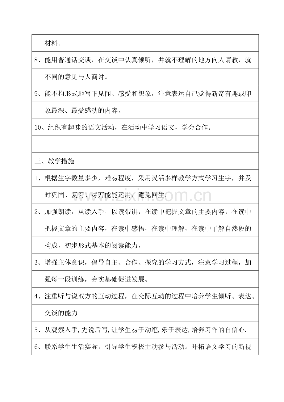 2015年湘教版四年级下语文教育教学工作计划夏旭叶.doc_第2页