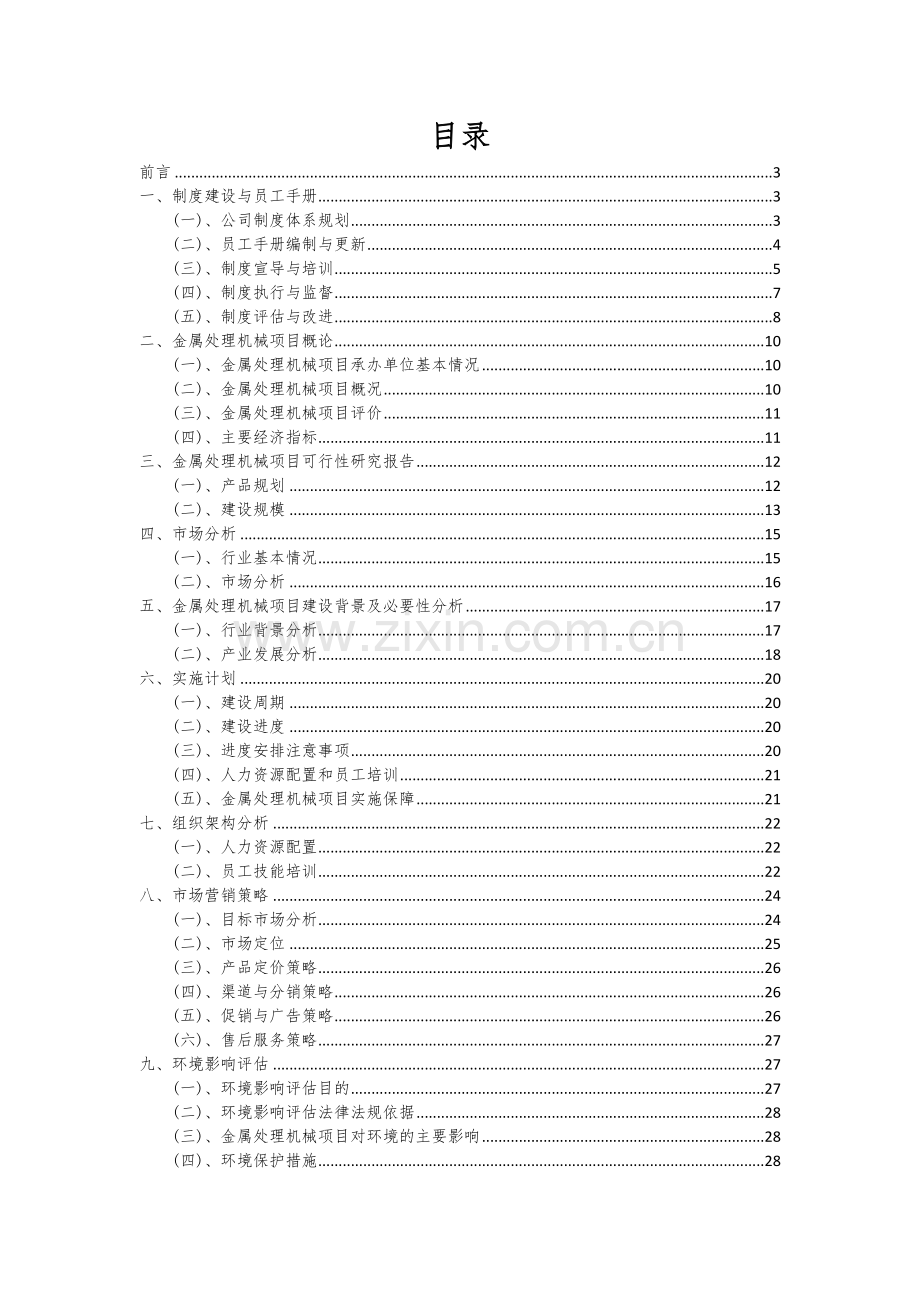 金属处理机械项目商业计划书.docx_第2页