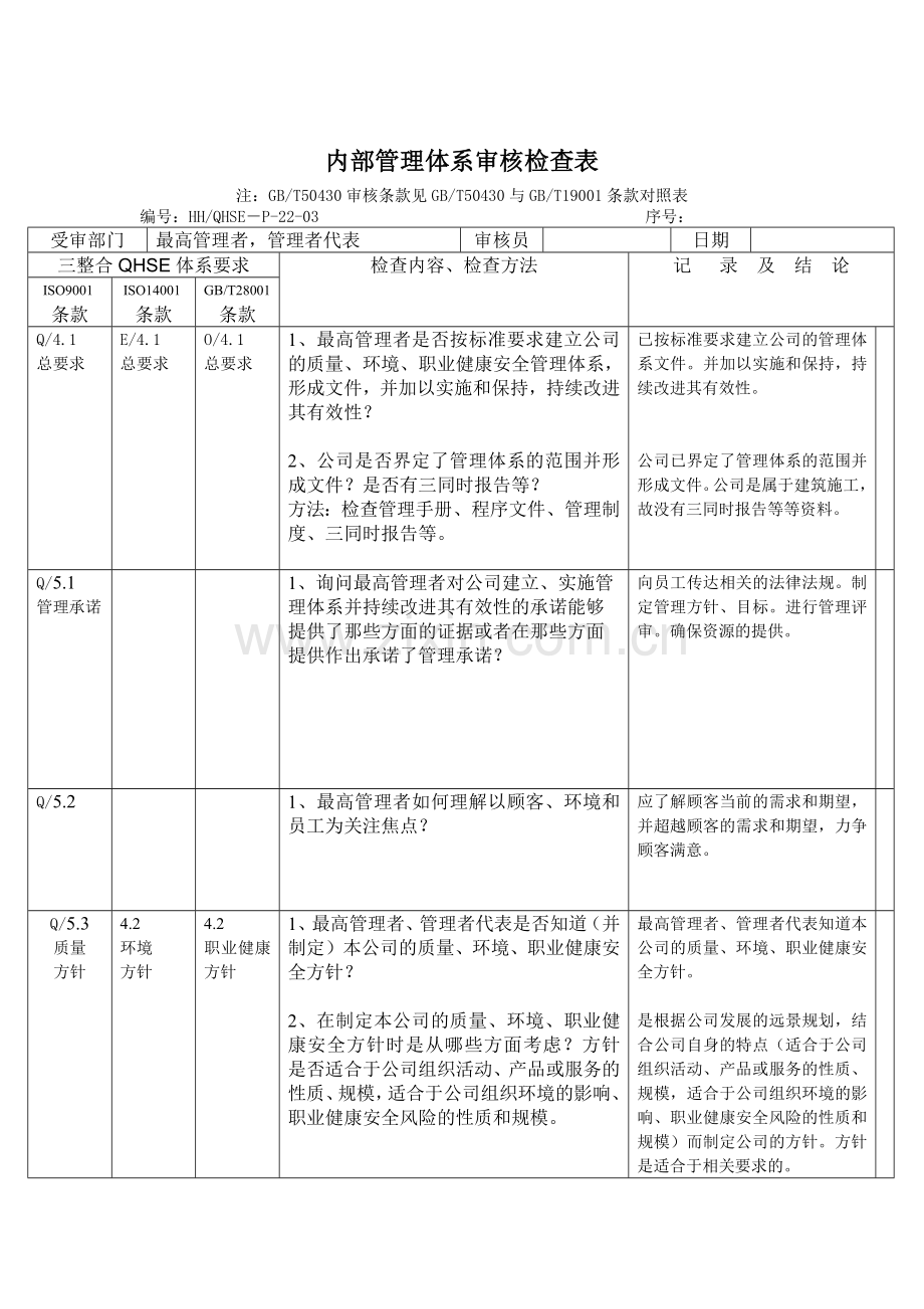 内审体系检查表.docx_第1页