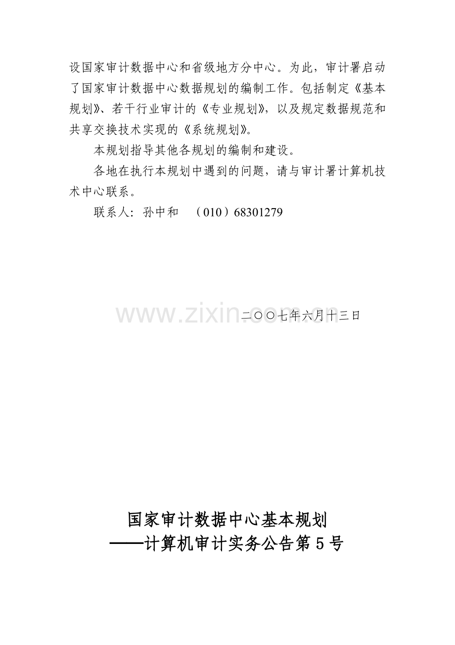 审计署计算机审计实务公告第5号-国家审计数据中心基本.docx_第2页