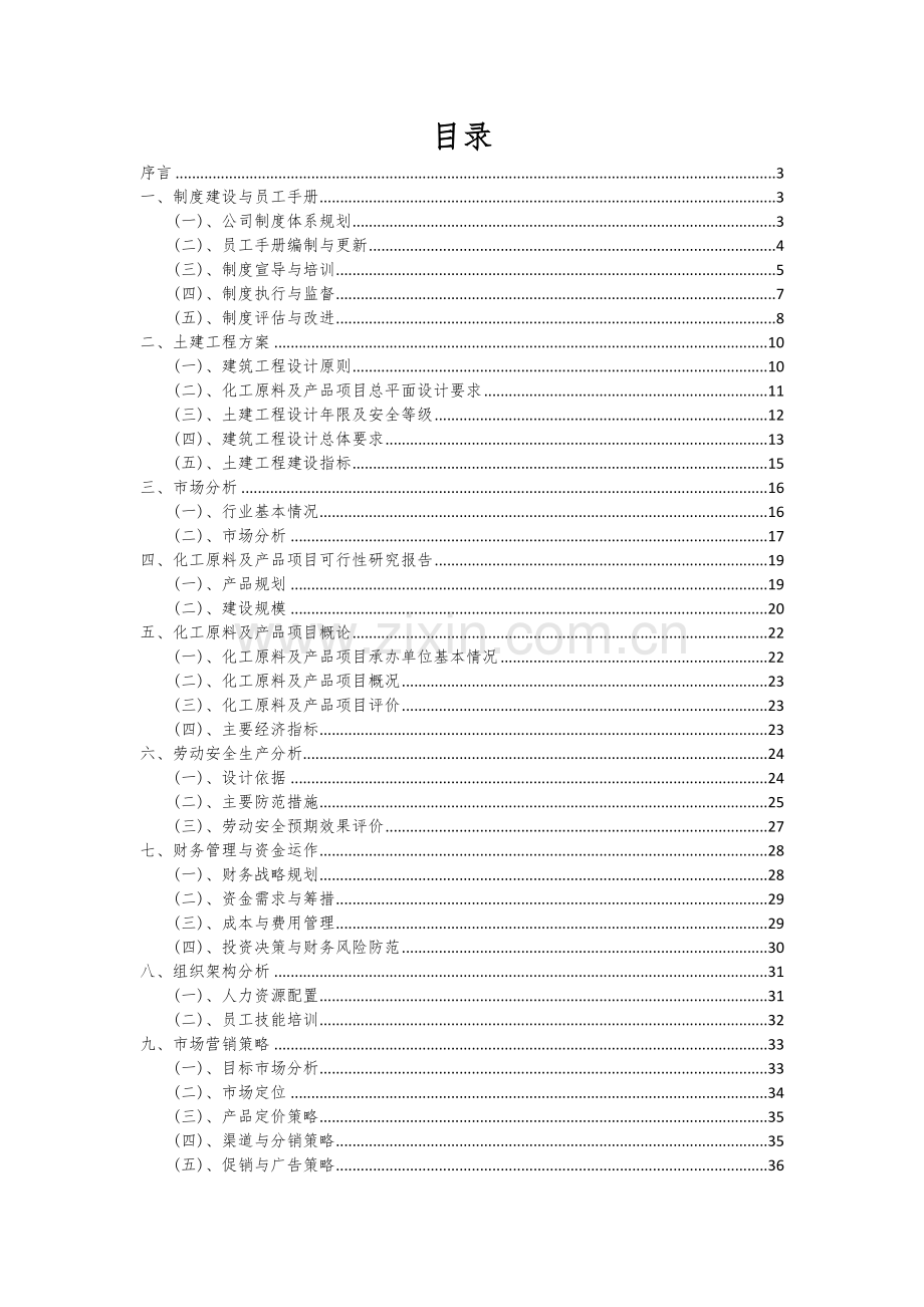 化工原料及产品项目可行性分析报告.docx_第2页