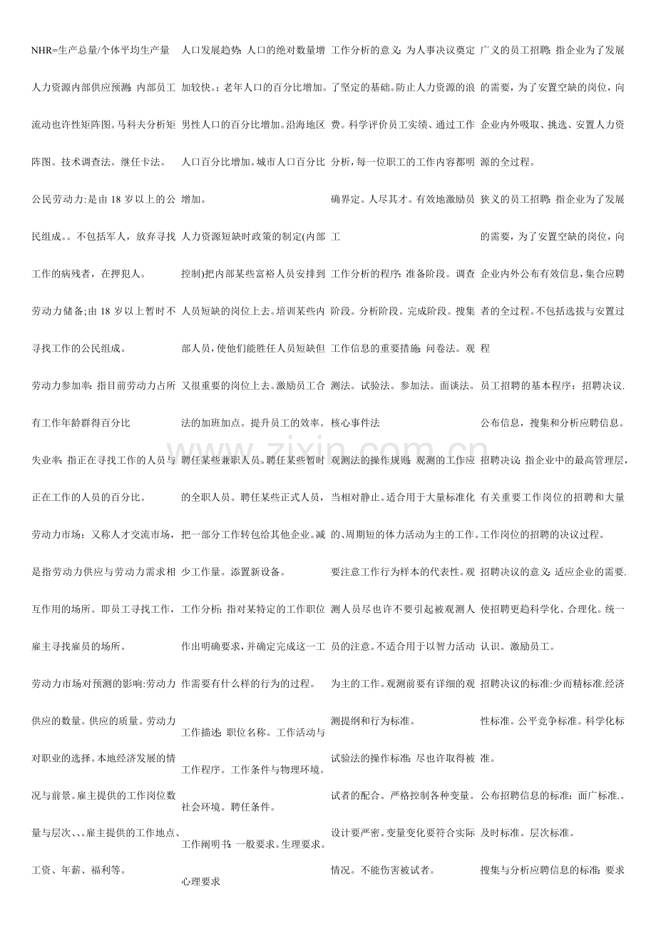 2024年自考工商企业管理人力参考资料.doc_第2页