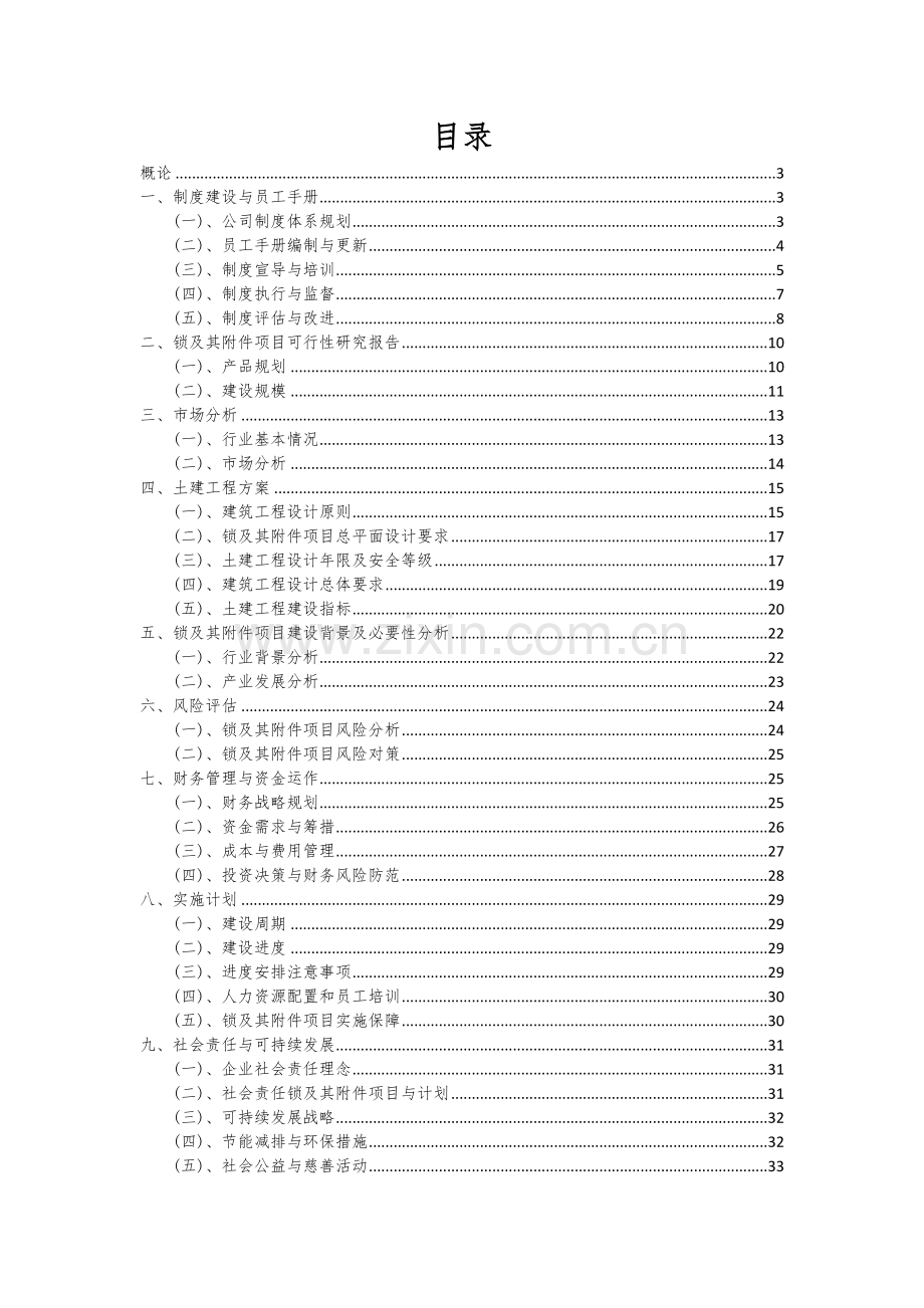 锁及其项目可行性分析报告.docx_第2页
