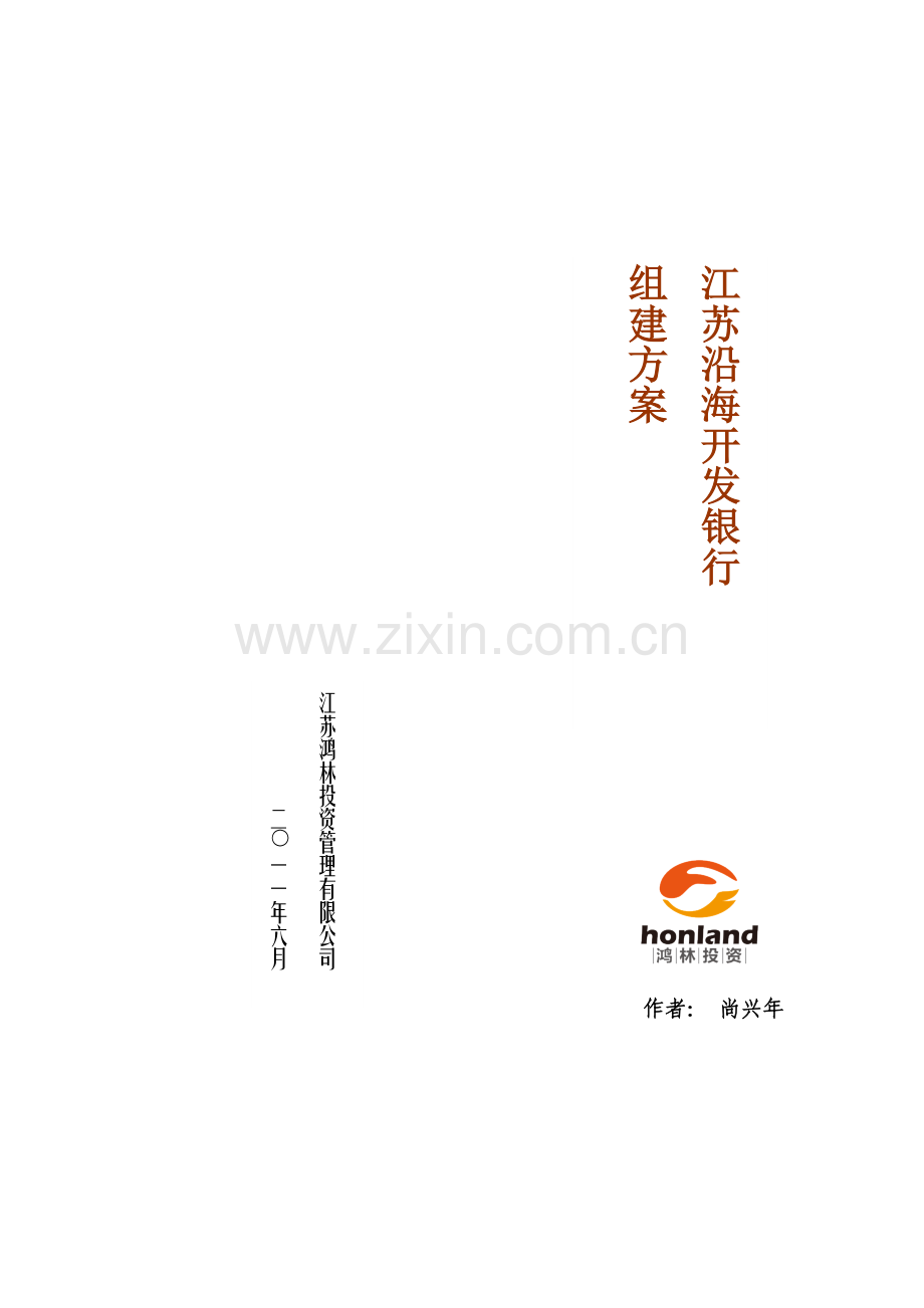 银行组建方案.docx_第1页