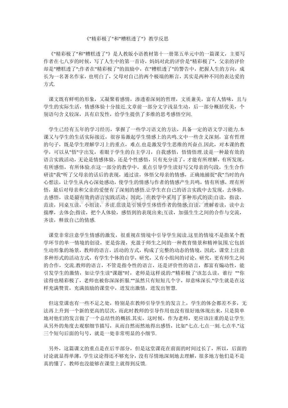 精彩极了实践反思.doc_第1页