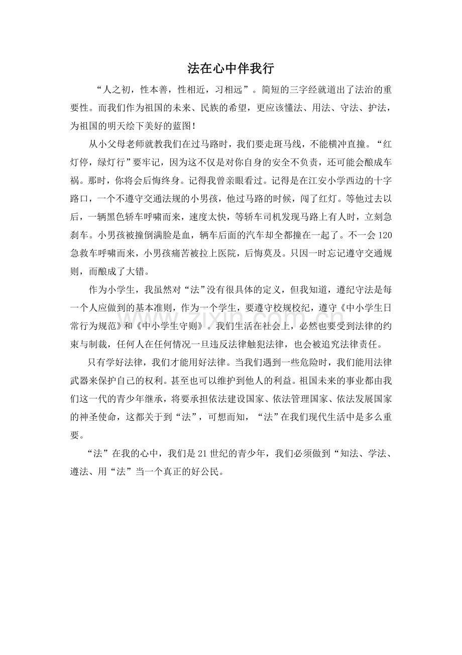 法在心中伴我行.doc_第1页