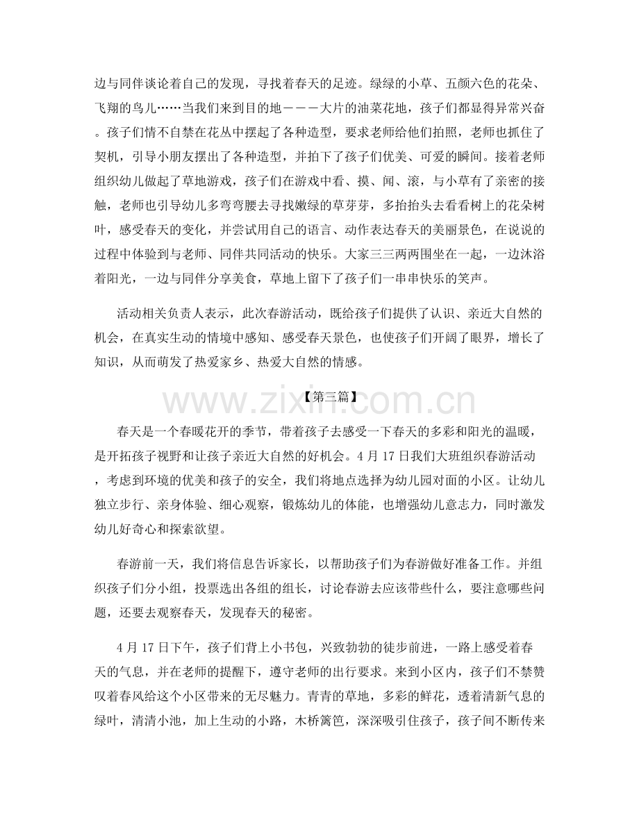 幼儿园春游户外活动总结.docx_第2页