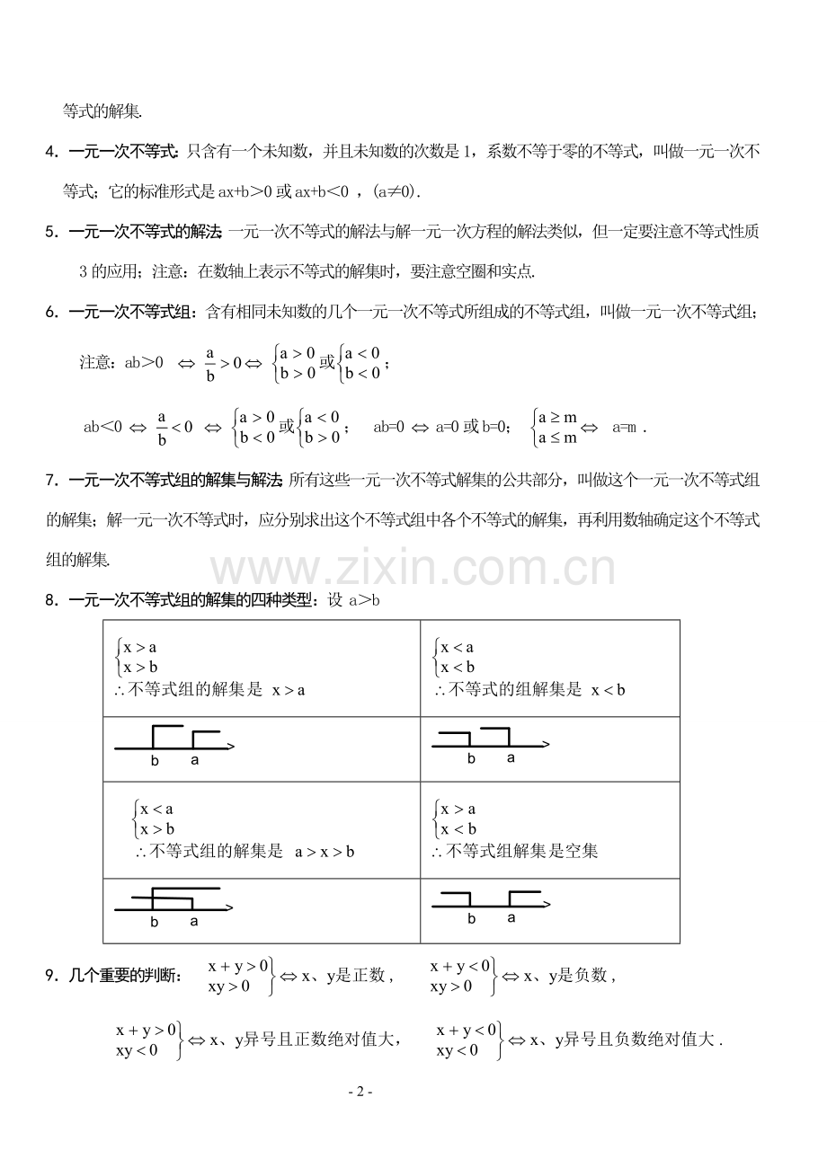 初一数学下册知识点汇总.doc_第2页