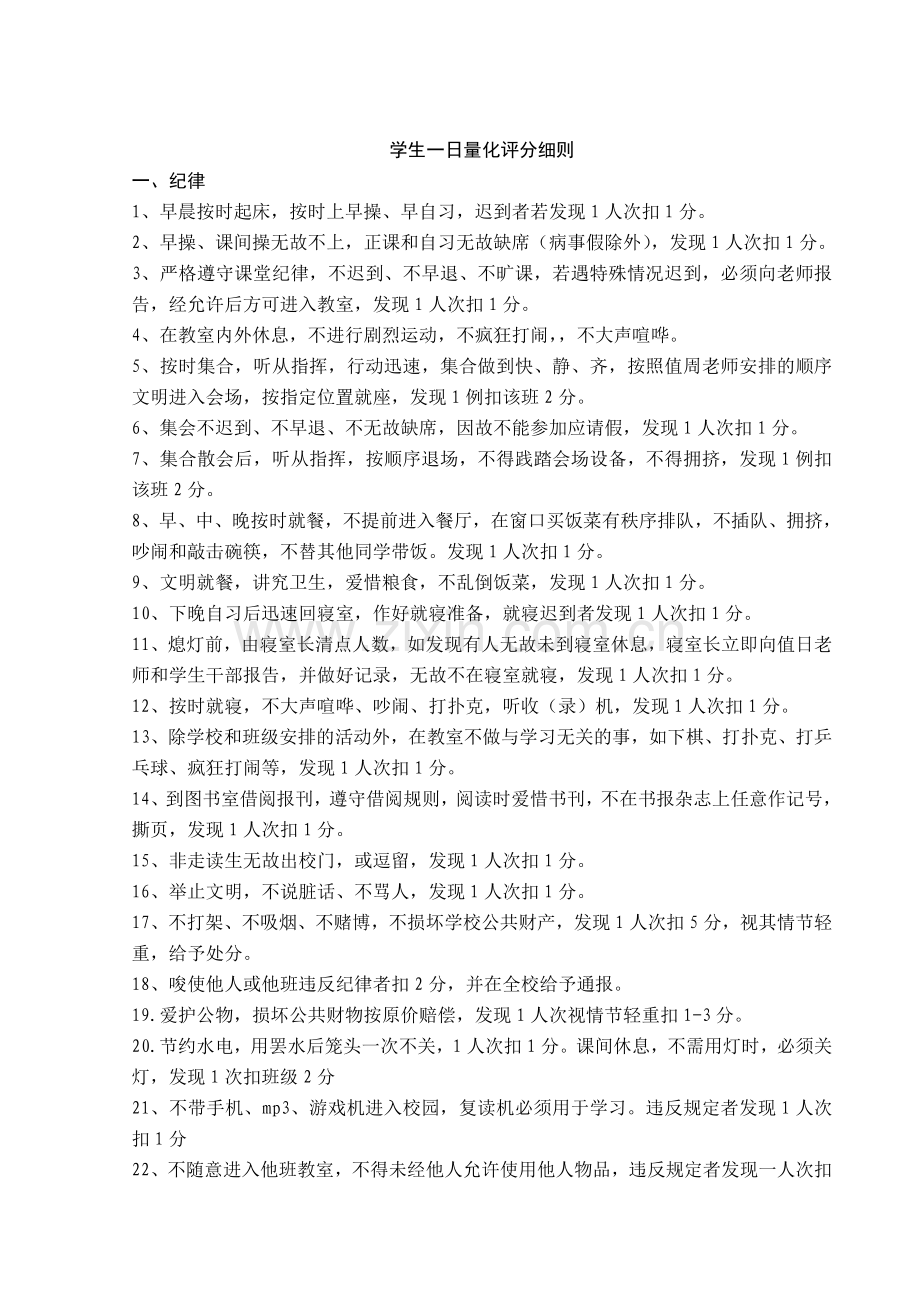 学生一日量化评分细则.doc_第1页