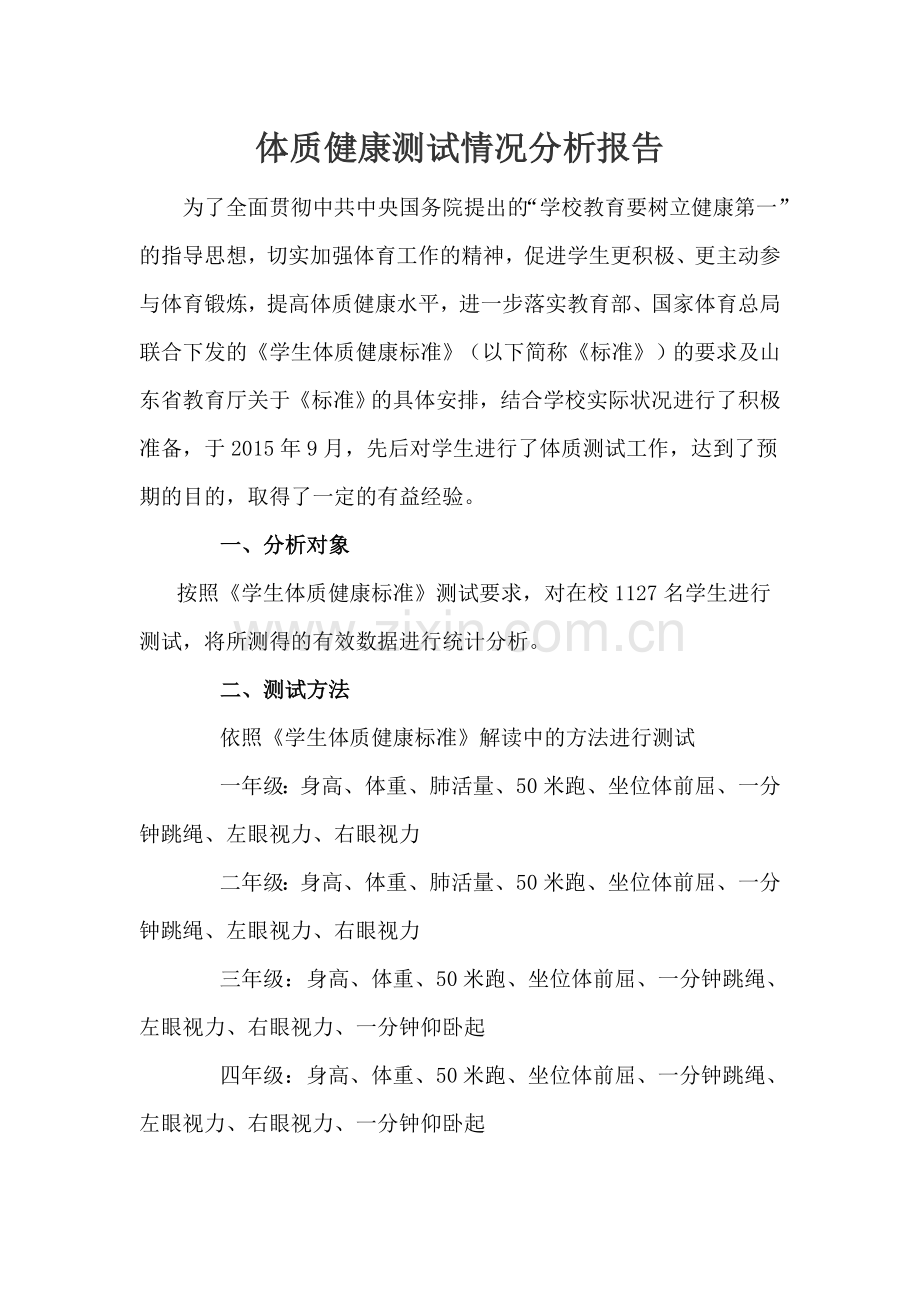 学生体质健康测试情况分析报告.doc_第1页