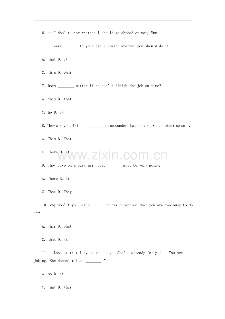 高考英语语法突破：it陷阱题专练（含答案解析）.doc_第2页