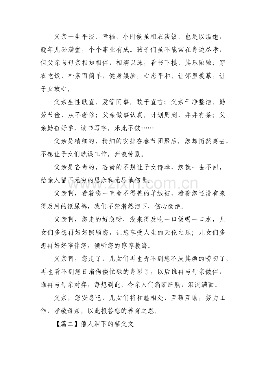 催人泪下的祭父文范文(9篇).pdf_第2页