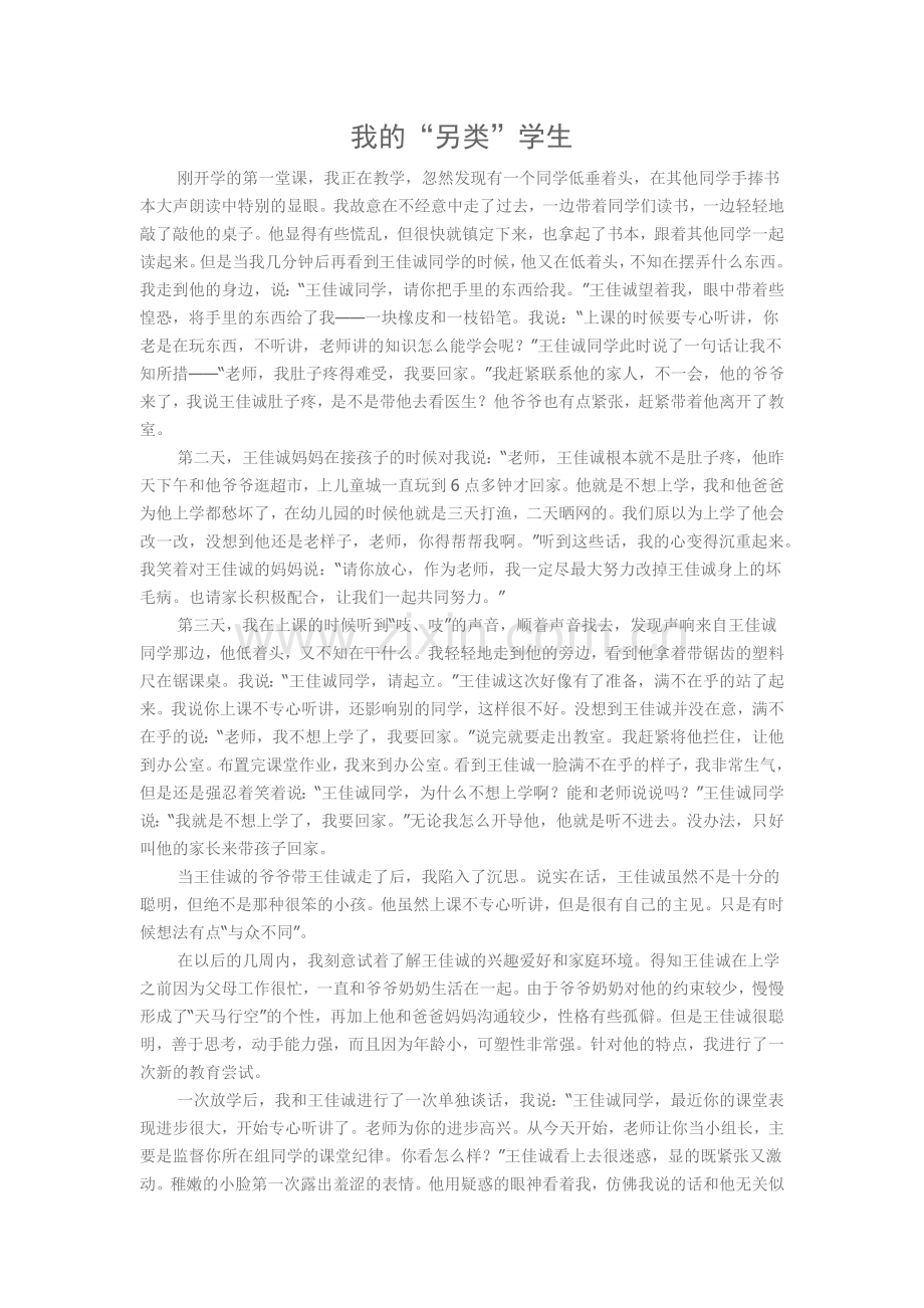 我的另类学生.docx_第1页