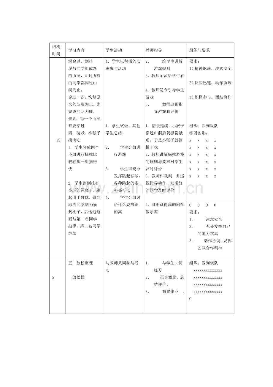 体育教案——快乐的小猴子.doc_第2页