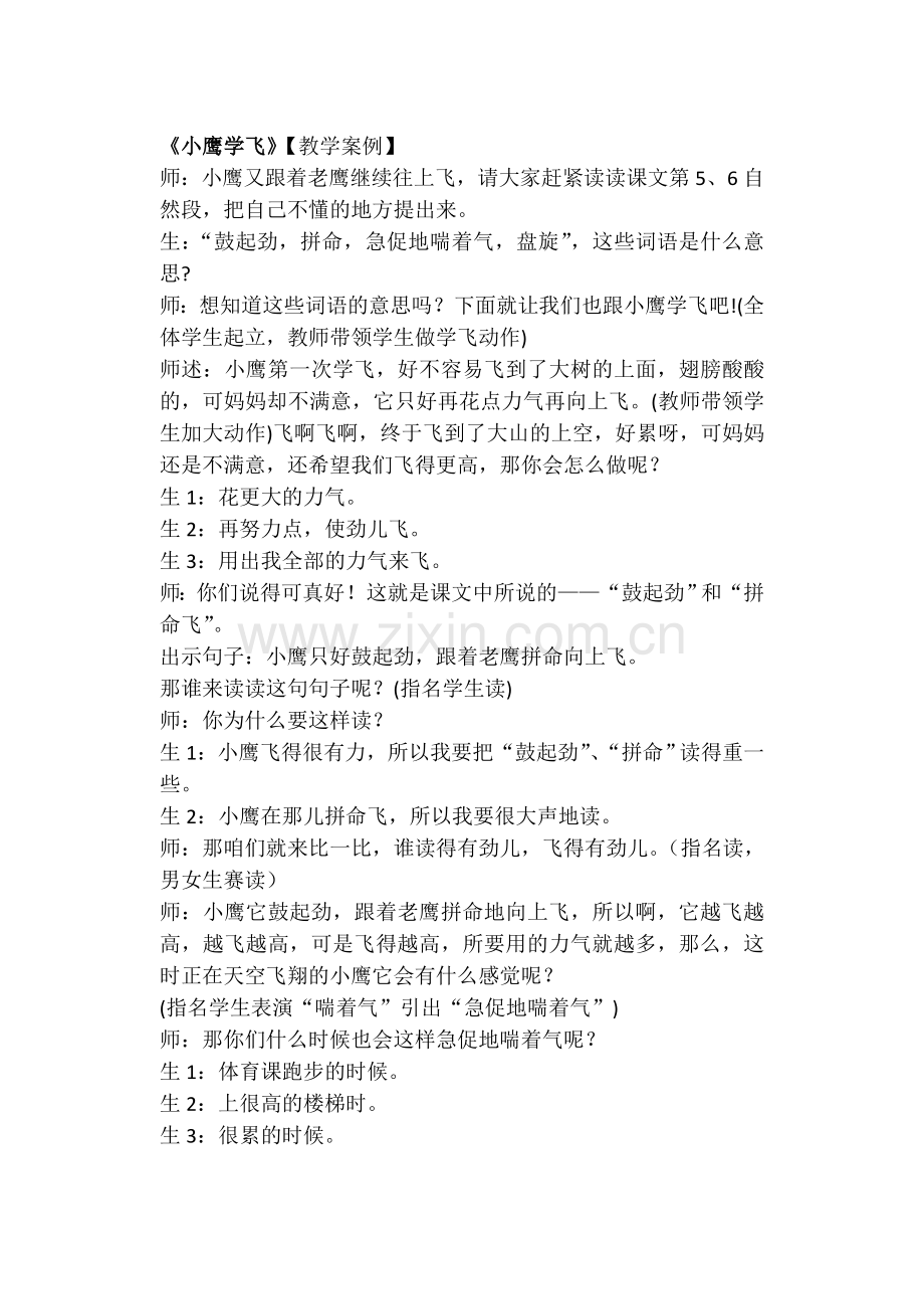 小鹰学飞教学案例.doc_第1页