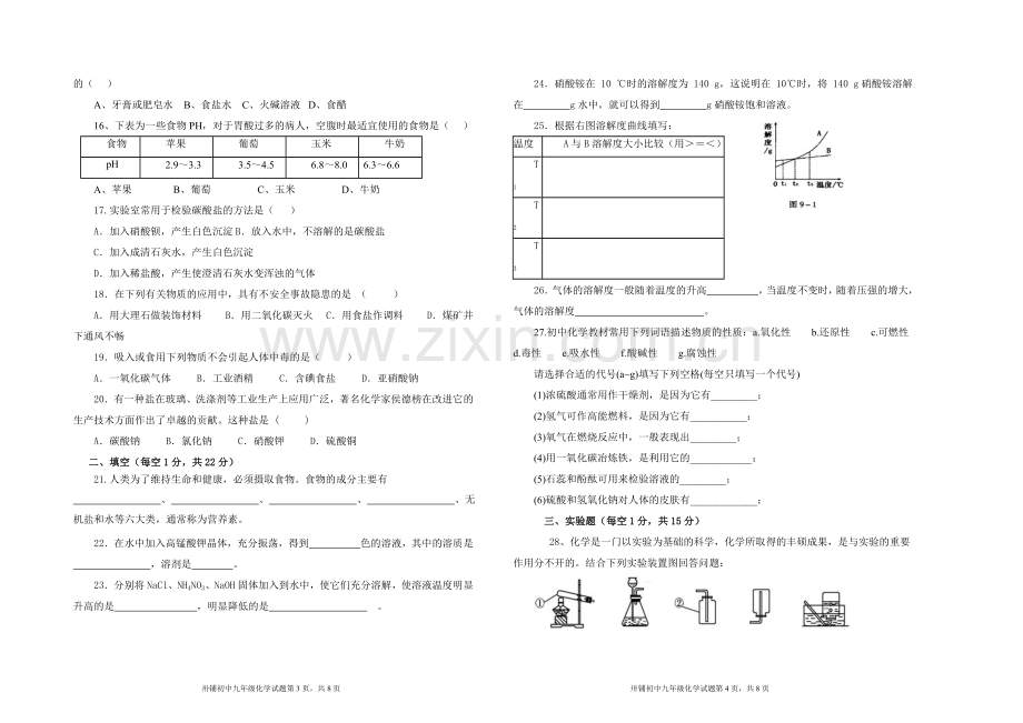 化学试题-月考题-自己出题.doc_第2页