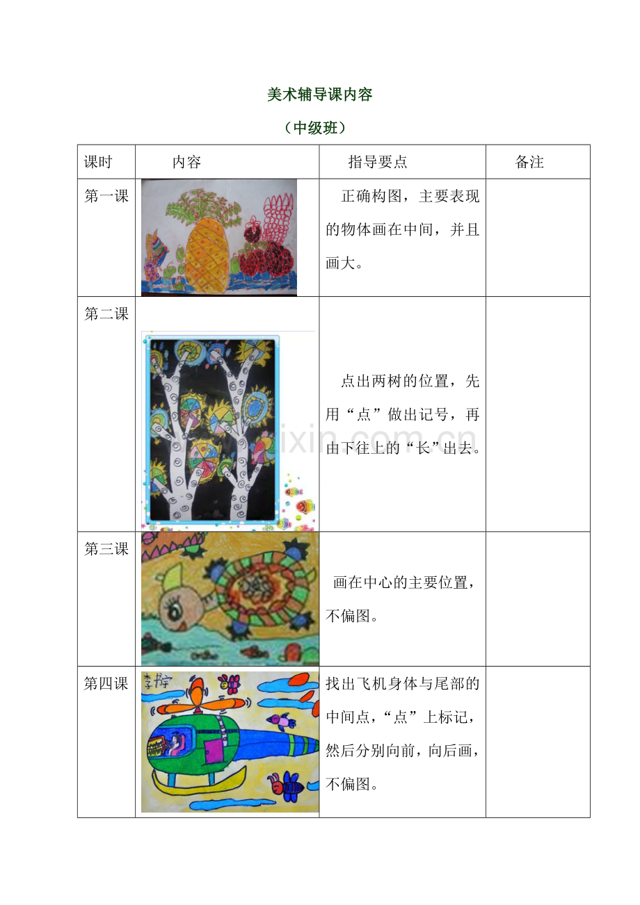 中级美术内容.doc_第1页
