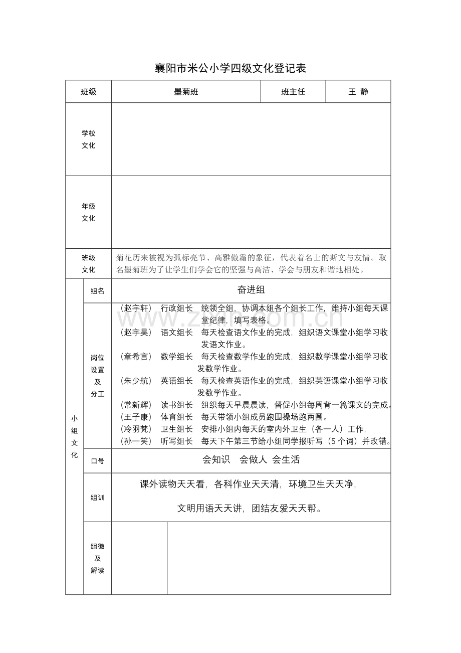 四级文化登记表.doc_第1页