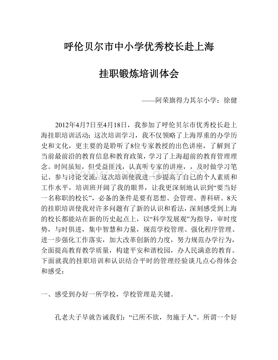 上海挂职学习体会.doc_第1页