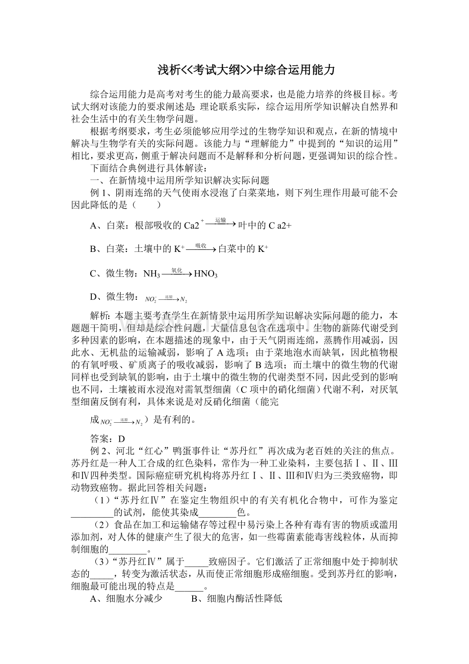 考试大纲中综合运用能力.doc_第1页