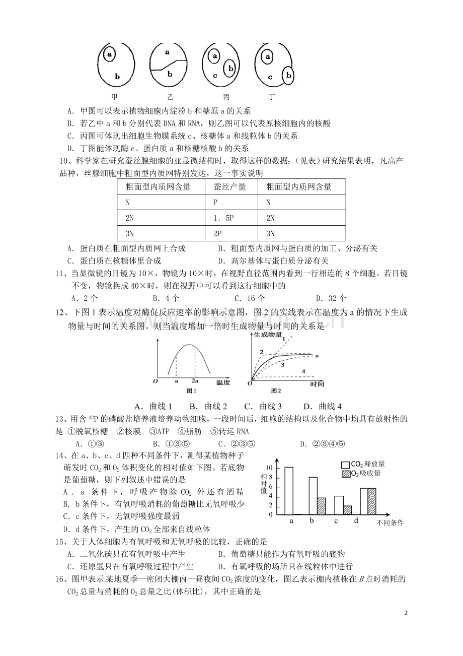 马塘中学高二第二学期第二次学情检测必修一.doc_第2页