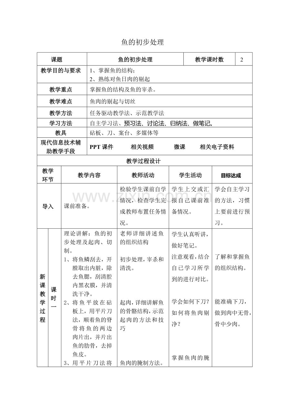 鱼的初步处理.doc_第1页