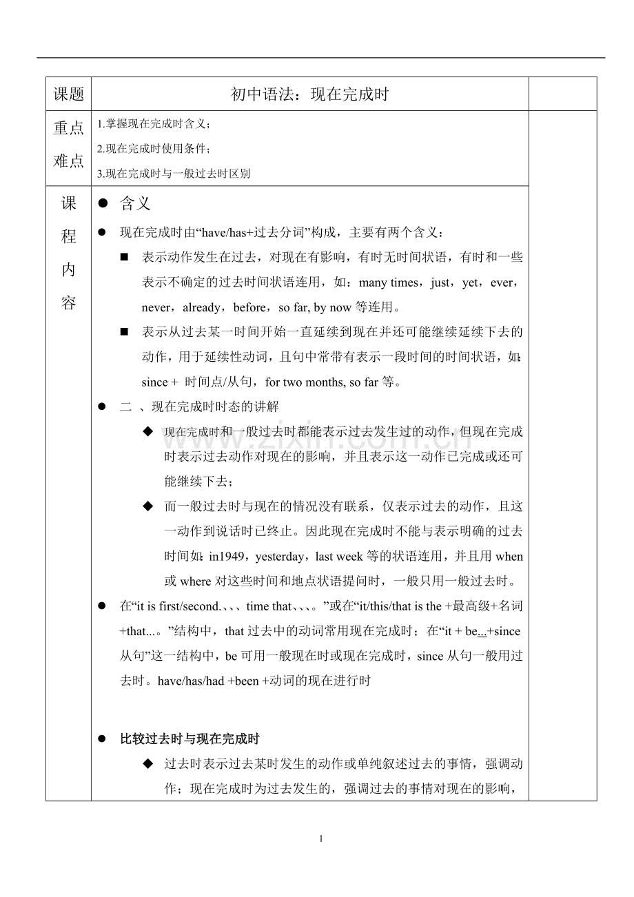 现在完成时专练.doc_第1页