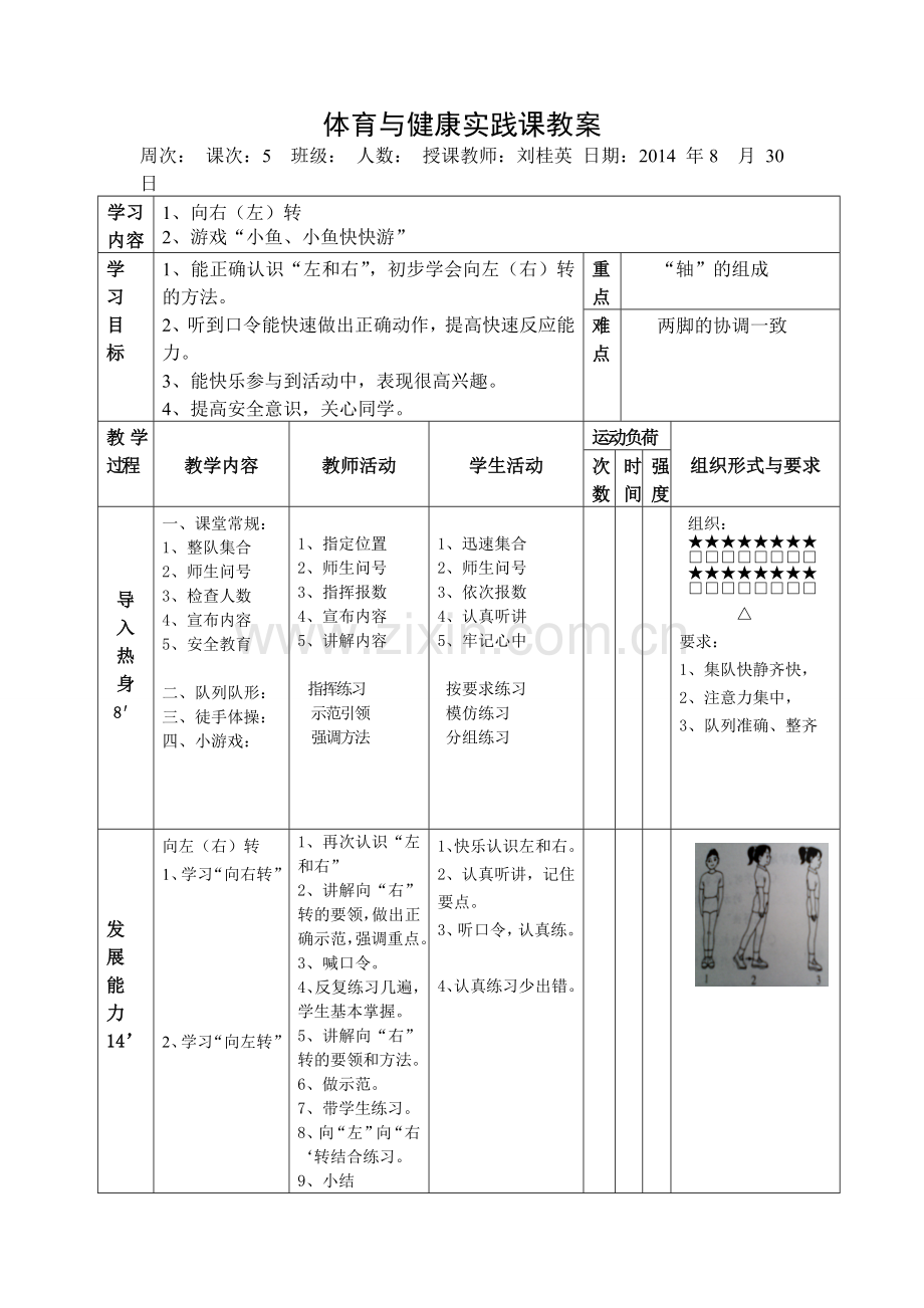 体育与健康实践课教案.doc_第1页