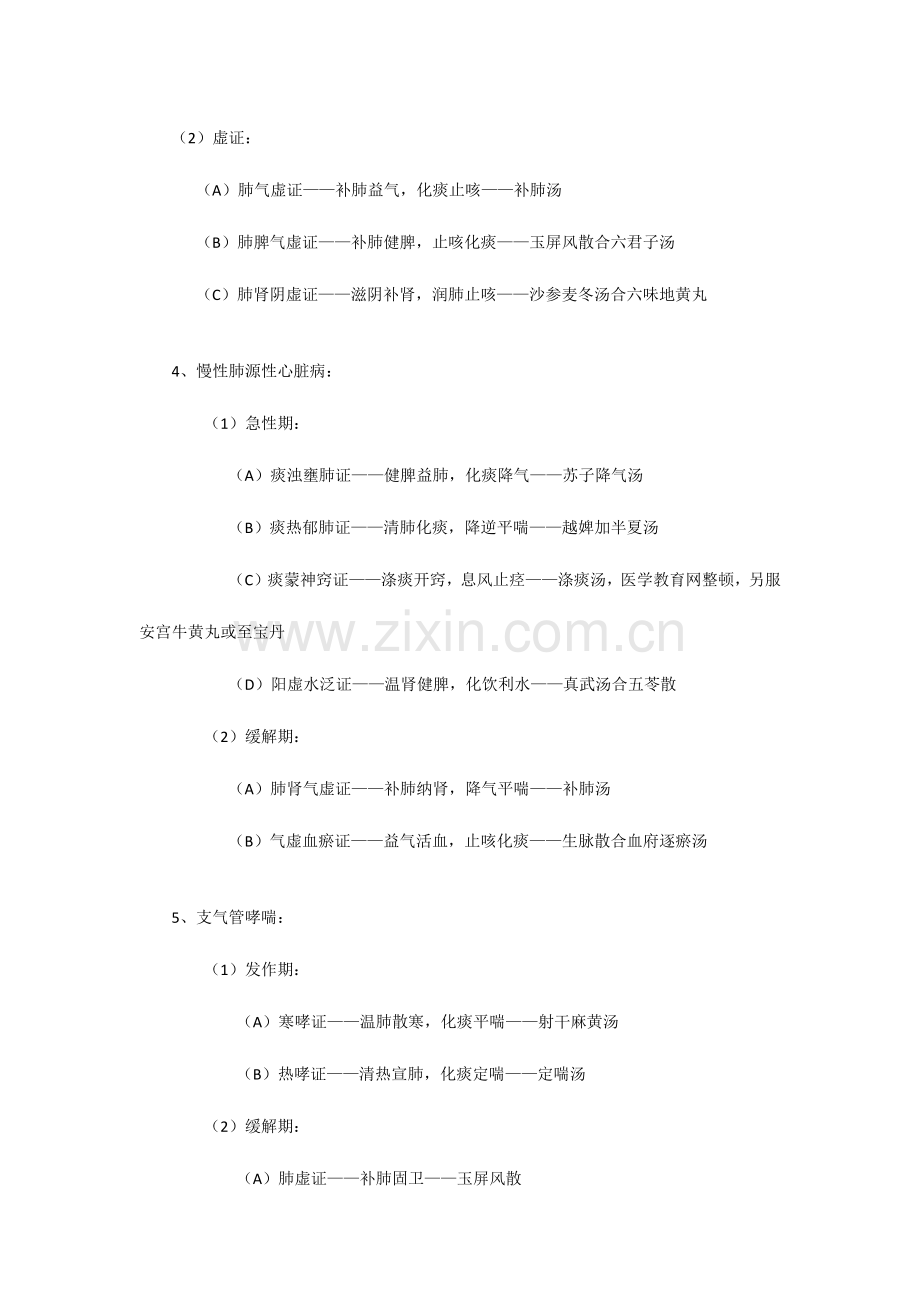 2024年中西医结合执业医师实践技能病症分型选方.doc_第2页