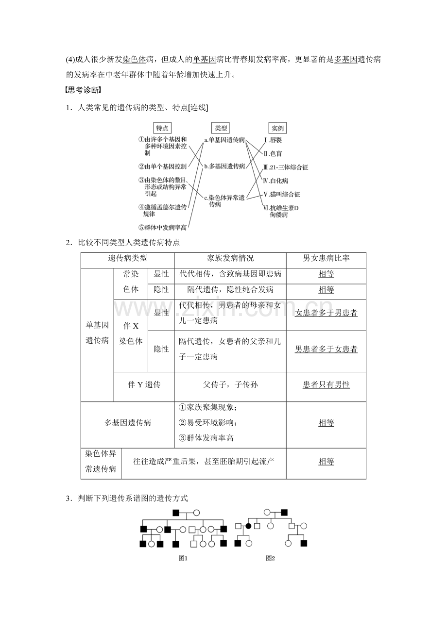 第4单元第19讲人类遗传病与优生.docx_第2页
