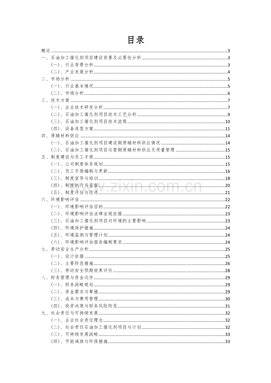石油加工催化剂项目可行性分析报告.docx_第2页