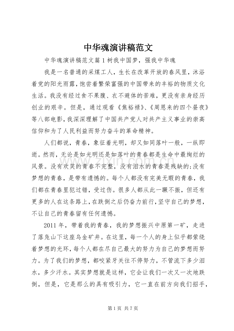 中华魂演讲.docx_第1页