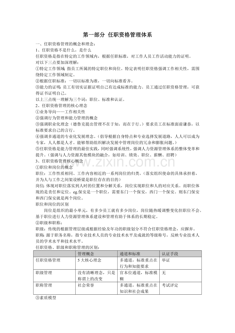 任职资格管理与薪酬设计教材.docx_第1页