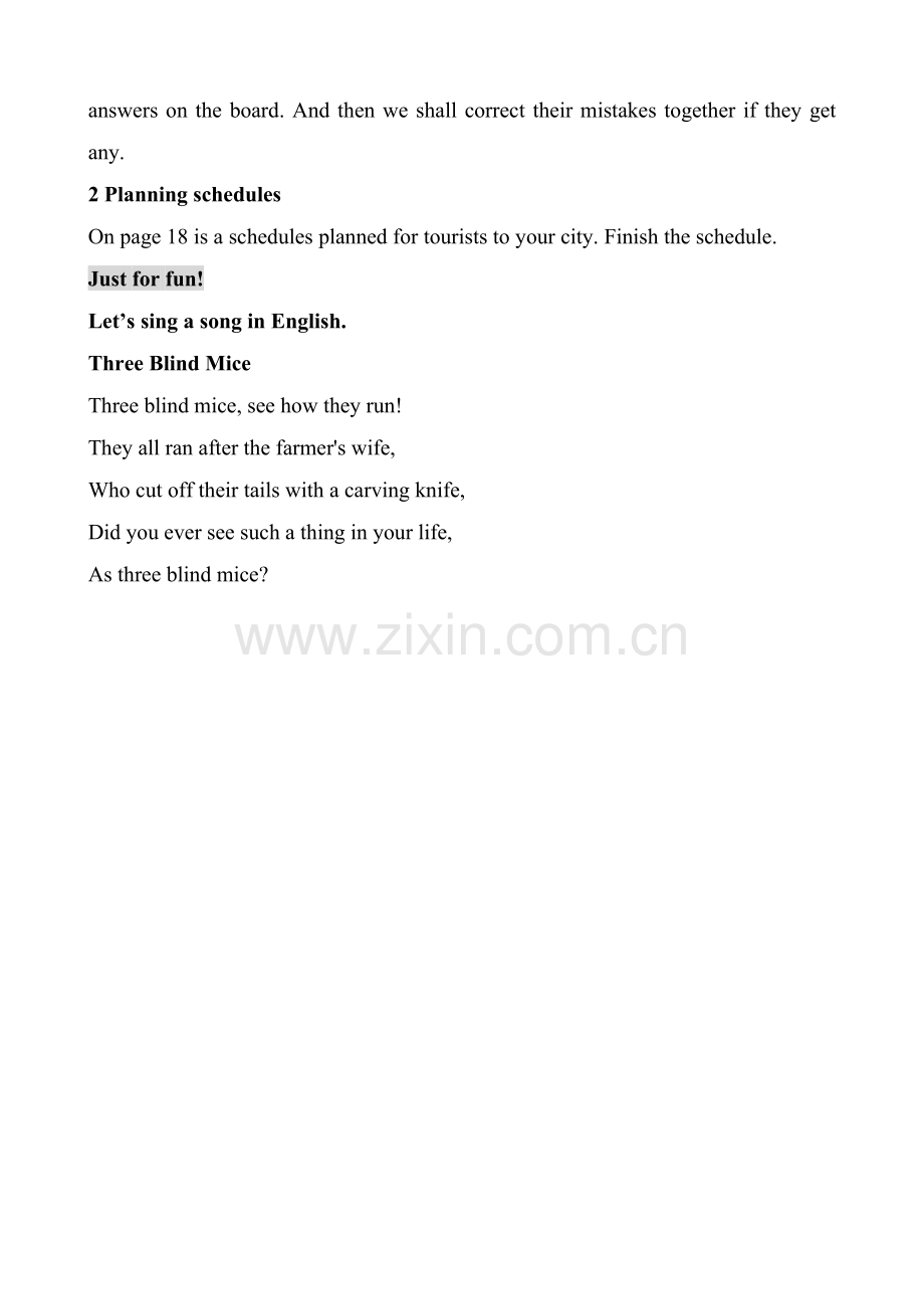 八年级英语Unit4 Self Check教案 新课标 人教版.doc_第2页