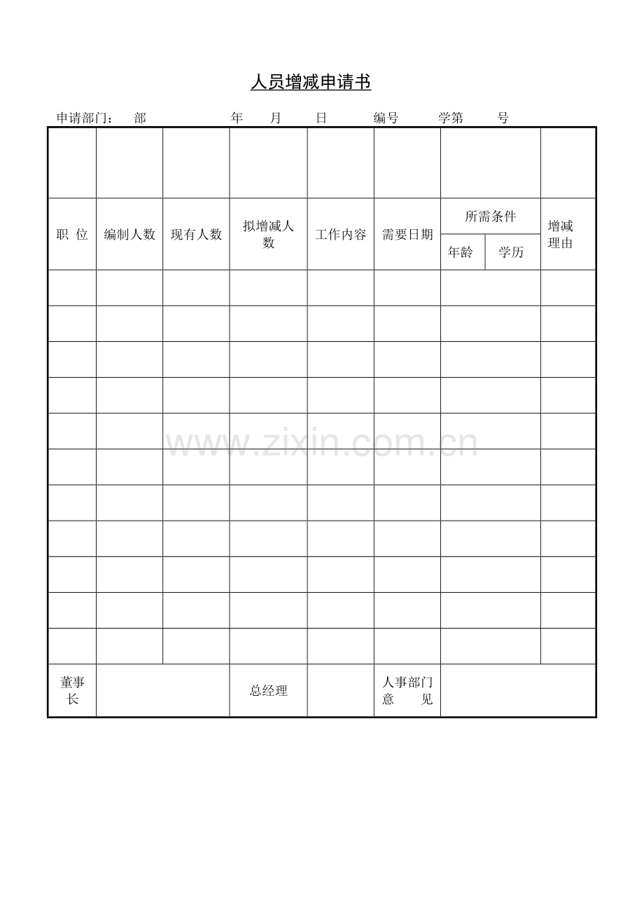 员工招聘申请书1.docx_第2页
