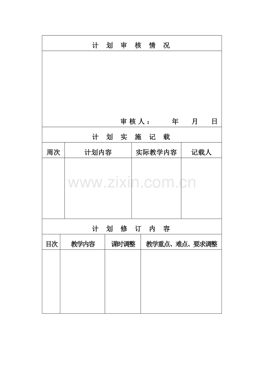 八上计划审核情况.doc_第1页