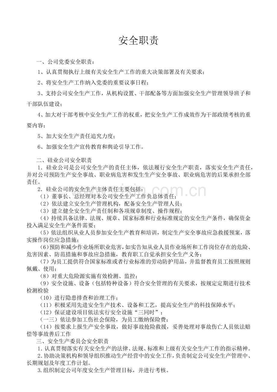 某公司安全职责汇编.docx_第2页