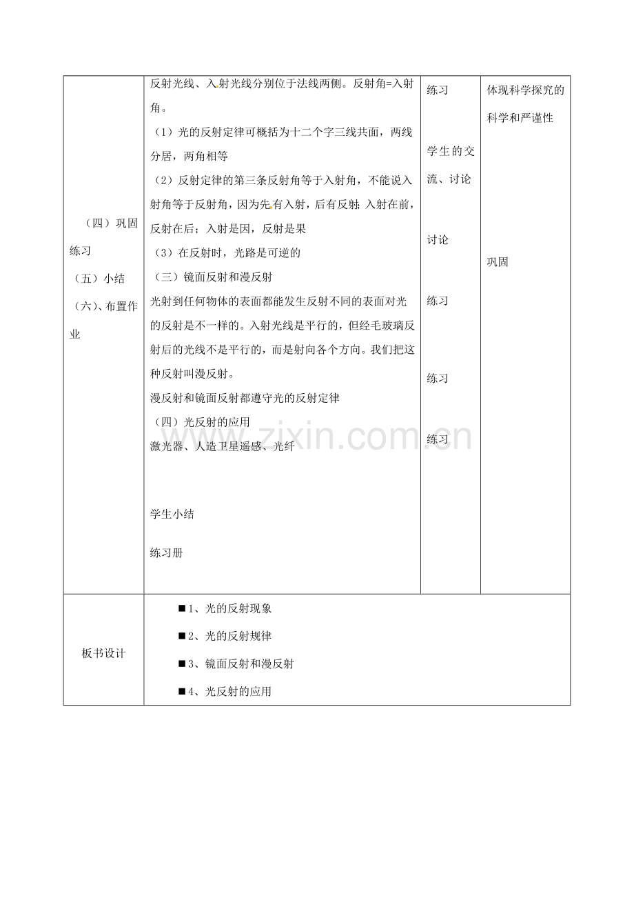 八年级物理上册《3.2 探究光的反射规律》教案 粤教沪版-粤教沪版初中八年级上册物理教案.doc_第2页