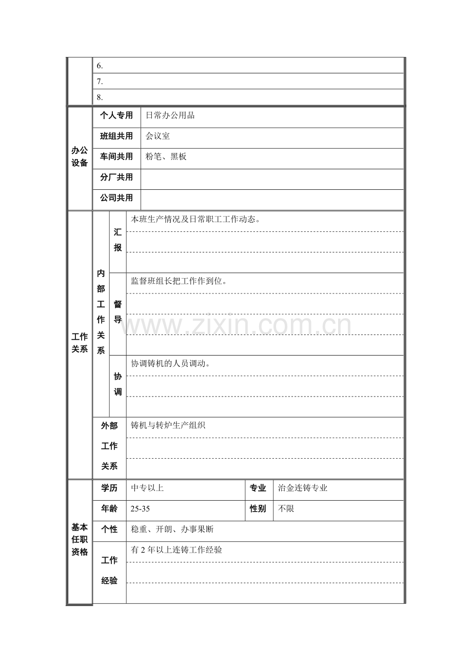 炼钢厂机长职位说明书.docx_第2页