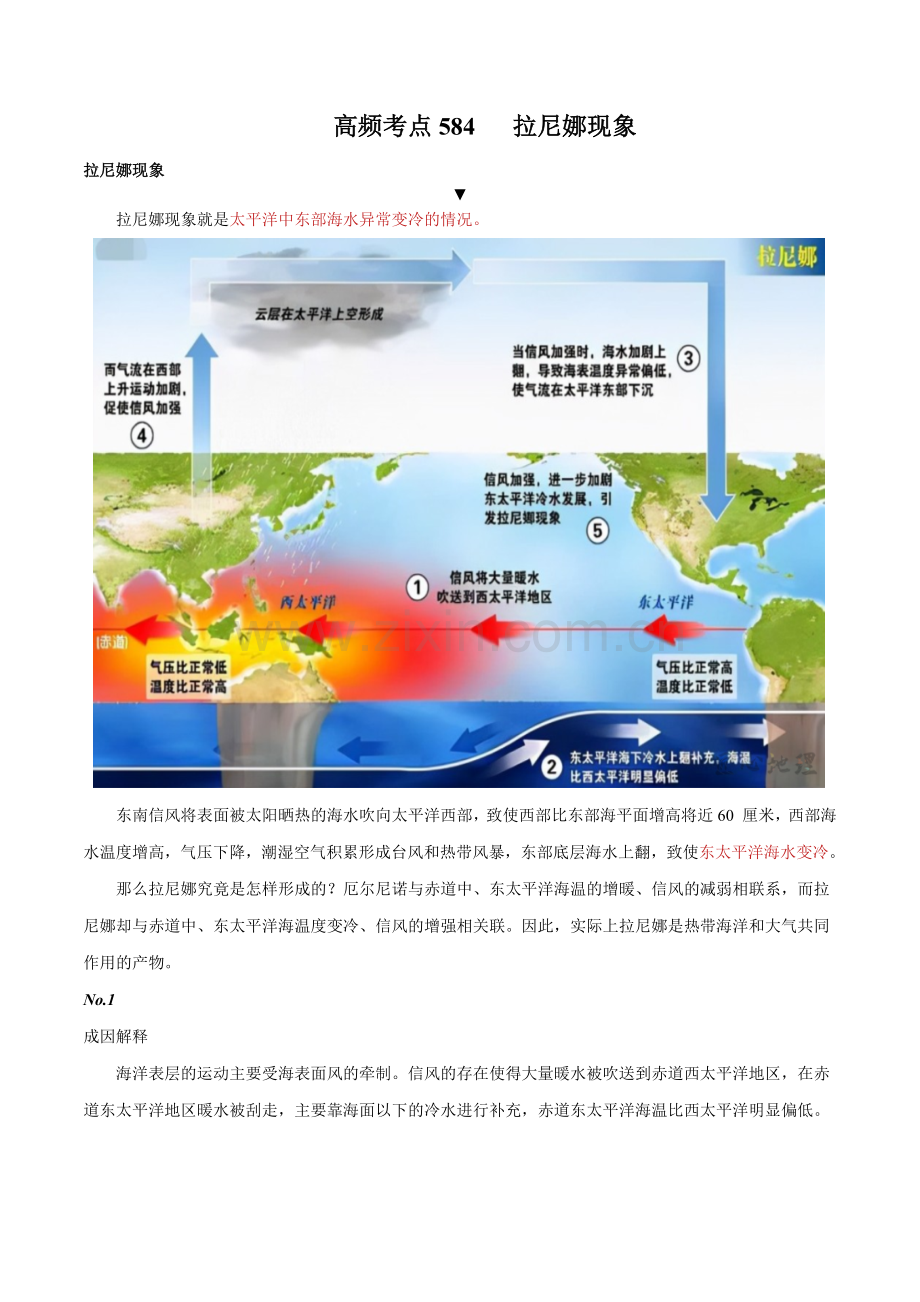 地理微考点：沃克环流vs厄尔尼诺vs拉尼娜现象-(2).docx_第1页
