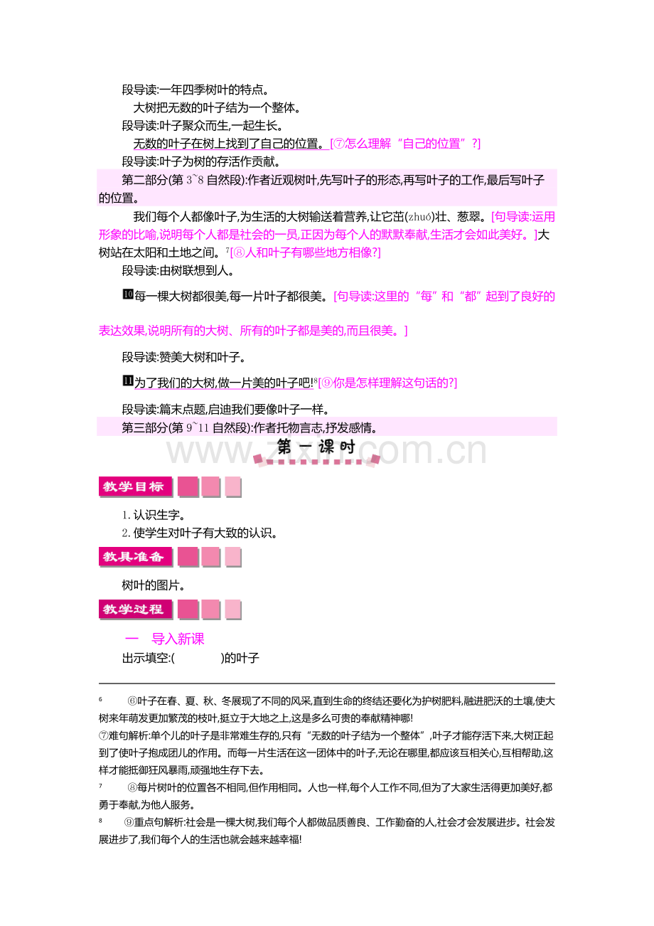 2018年苏教版20做一片美的叶子教案及作业题.doc_第2页
