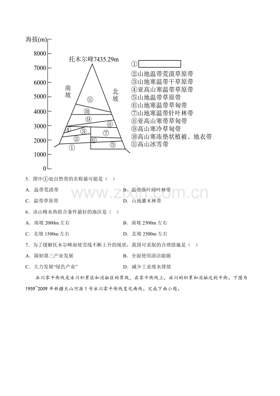 23资源安全与国家安全冲刺2023年高考地理小题限时集训(原卷版).docx_第2页